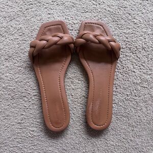 Loeffler Randall Brown Braided Sandals